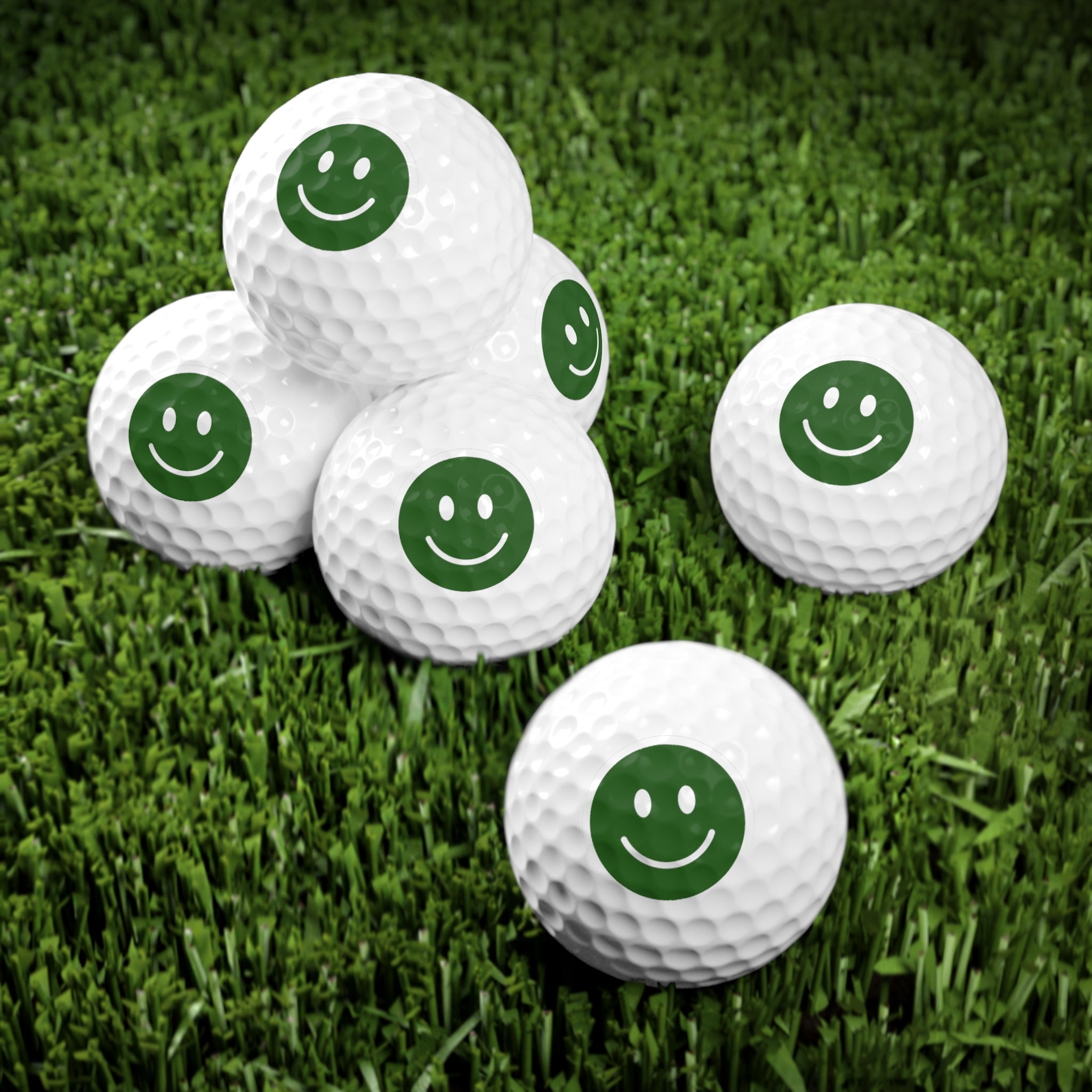 Smile Golf Balls, 6pcs