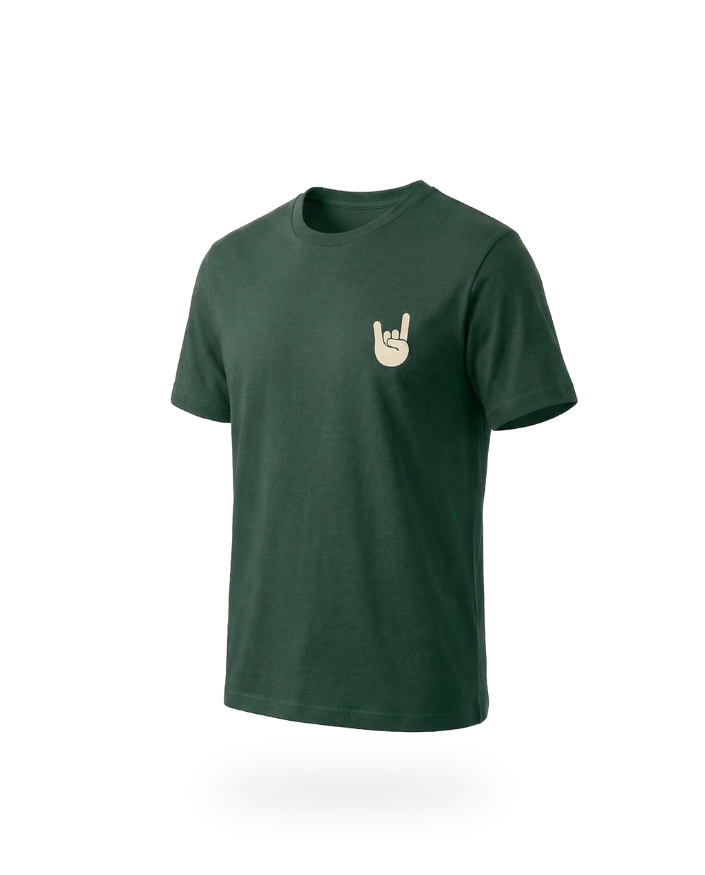 EM-JI T-SHIRT ROCK & ROLL DARK GREEN