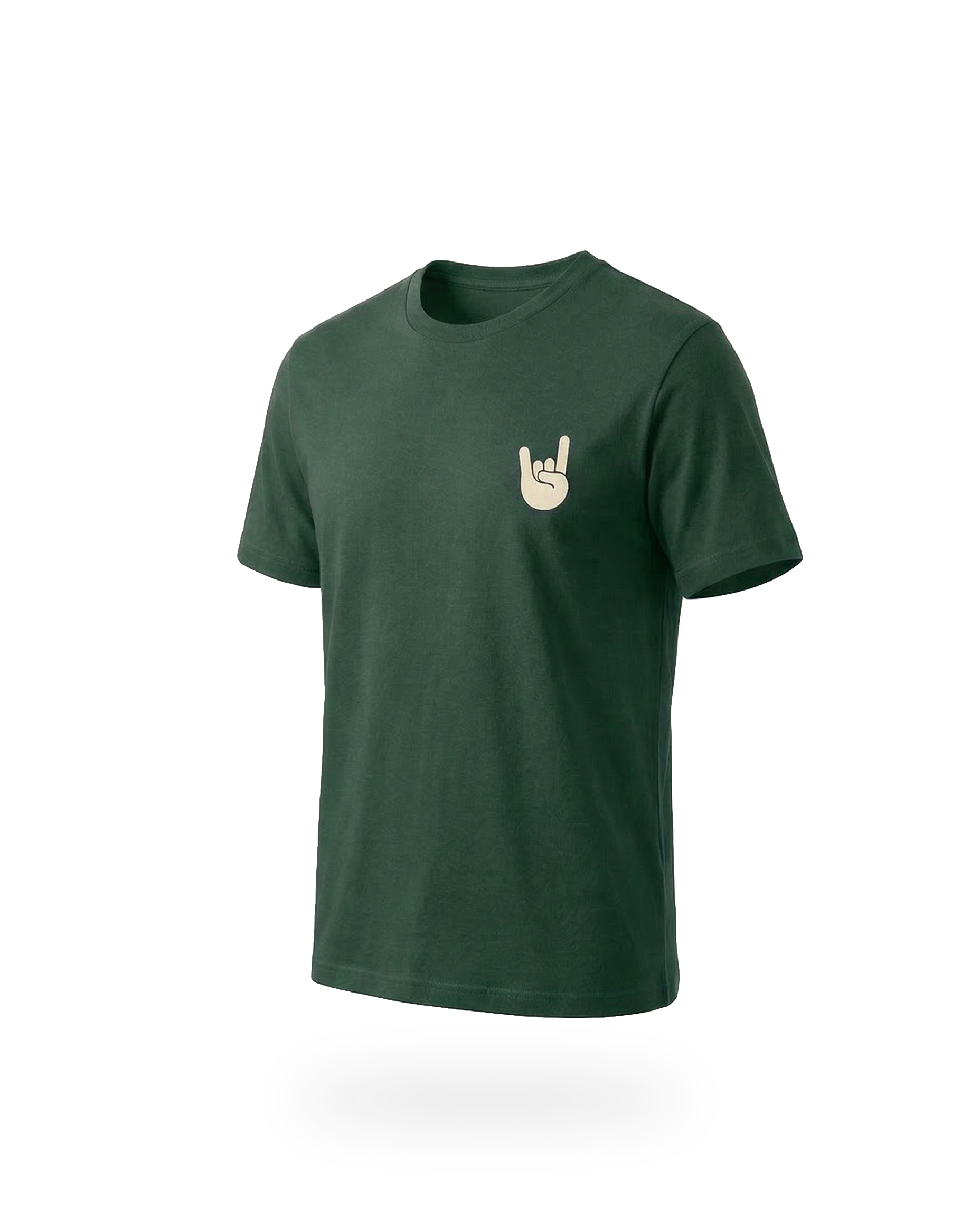 EM-JI T-SHIRT ROCK & ROLL DARK GREEN