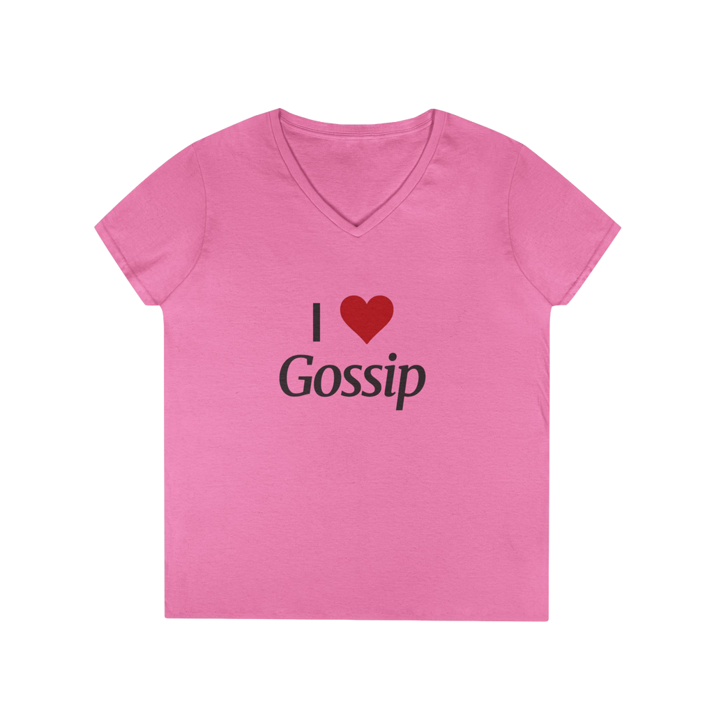 I LOVE GOSSIP V-NECK TEE FOR HER