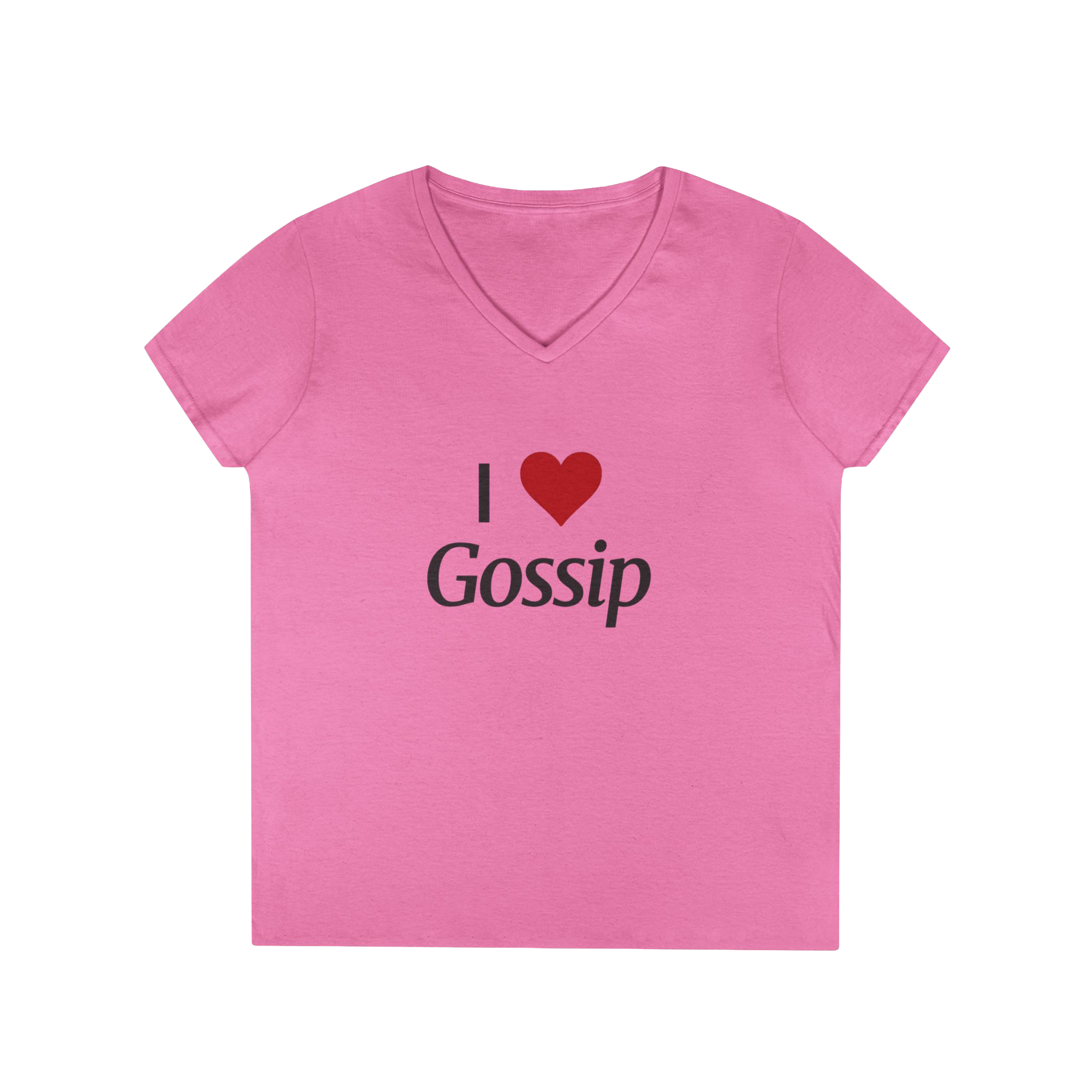 I LOVE GOSSIP V-NECK TEE FOR HER
