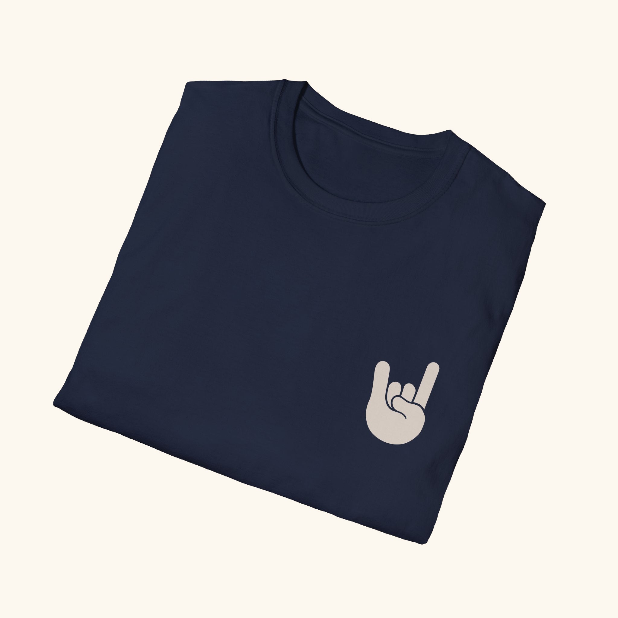 EM-JI T-SHIRT ROCK & ROLL NAVY