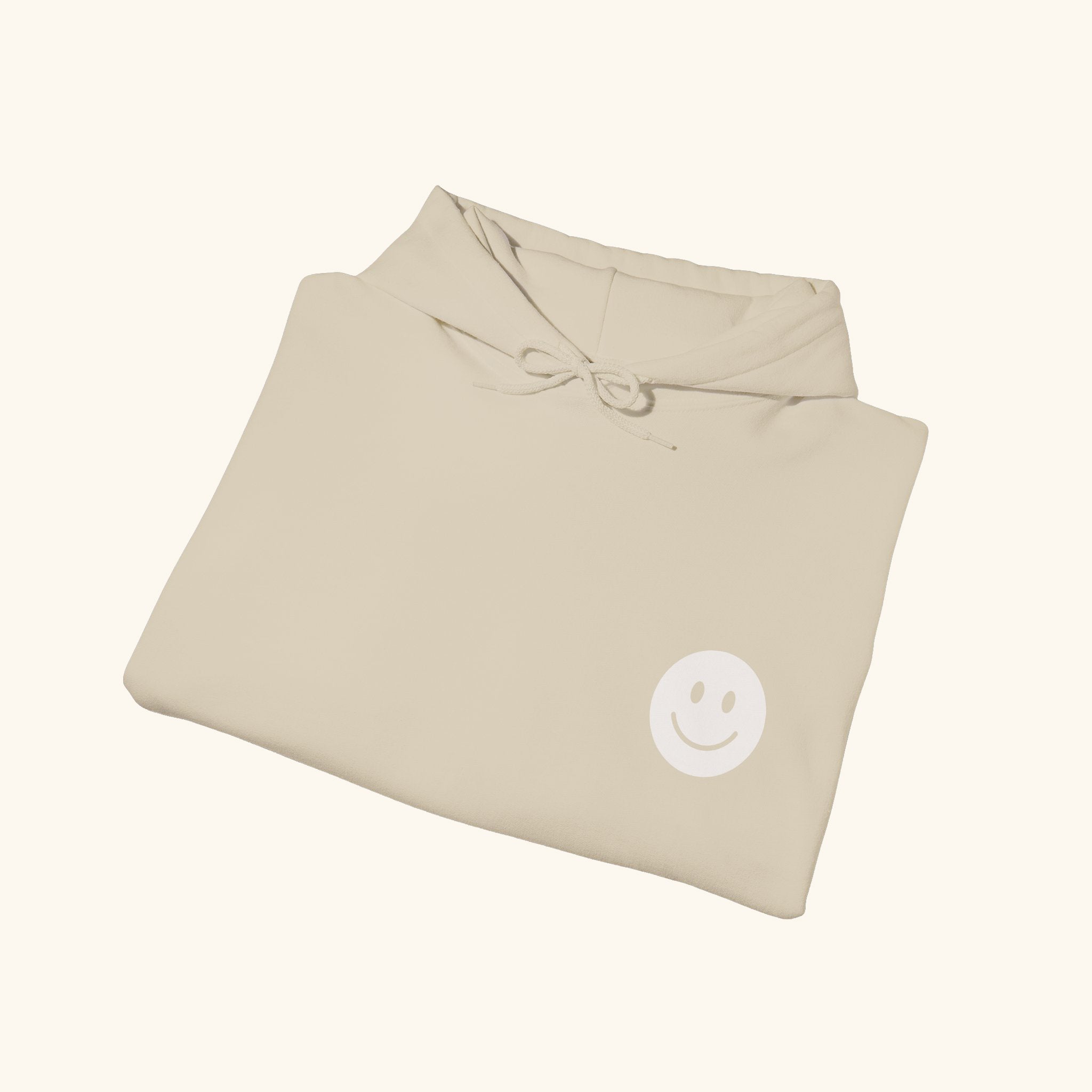 EM-JI HOODIE SMILE - SAND BEIGE