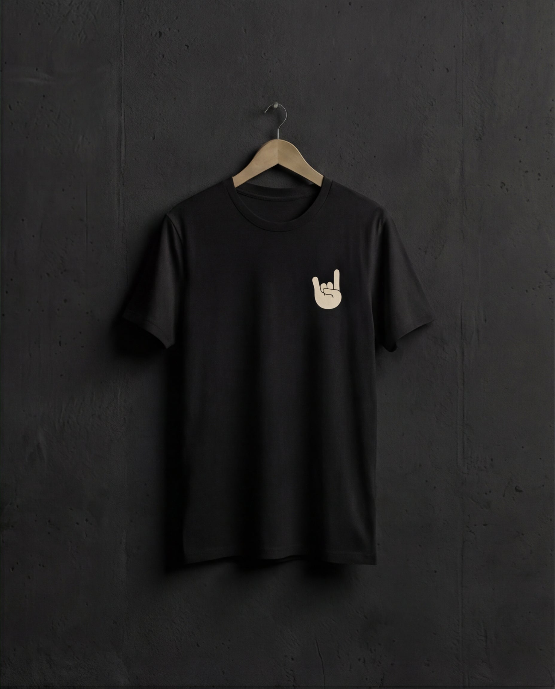 EM-JI T-SHIRT ROCK & ROLL BLACK