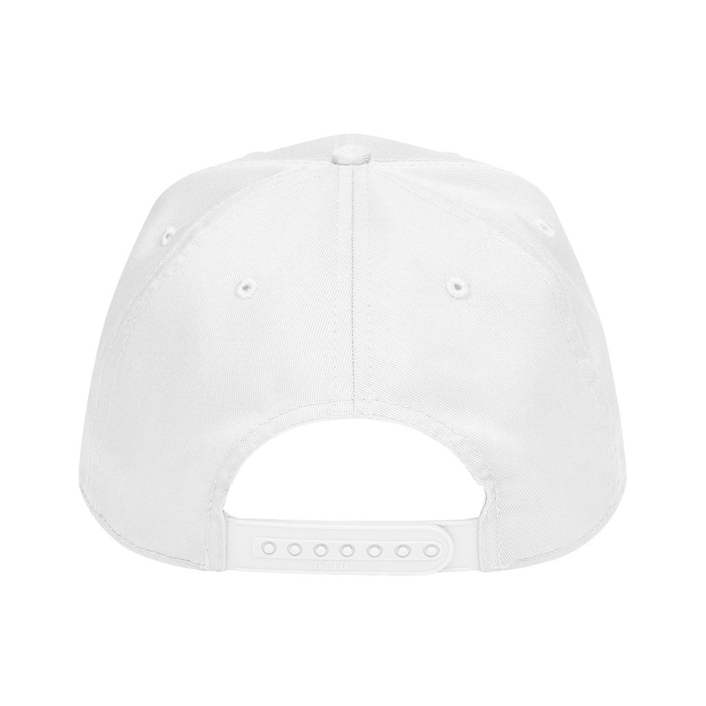 Mid Profile Baseball Cap Peace White