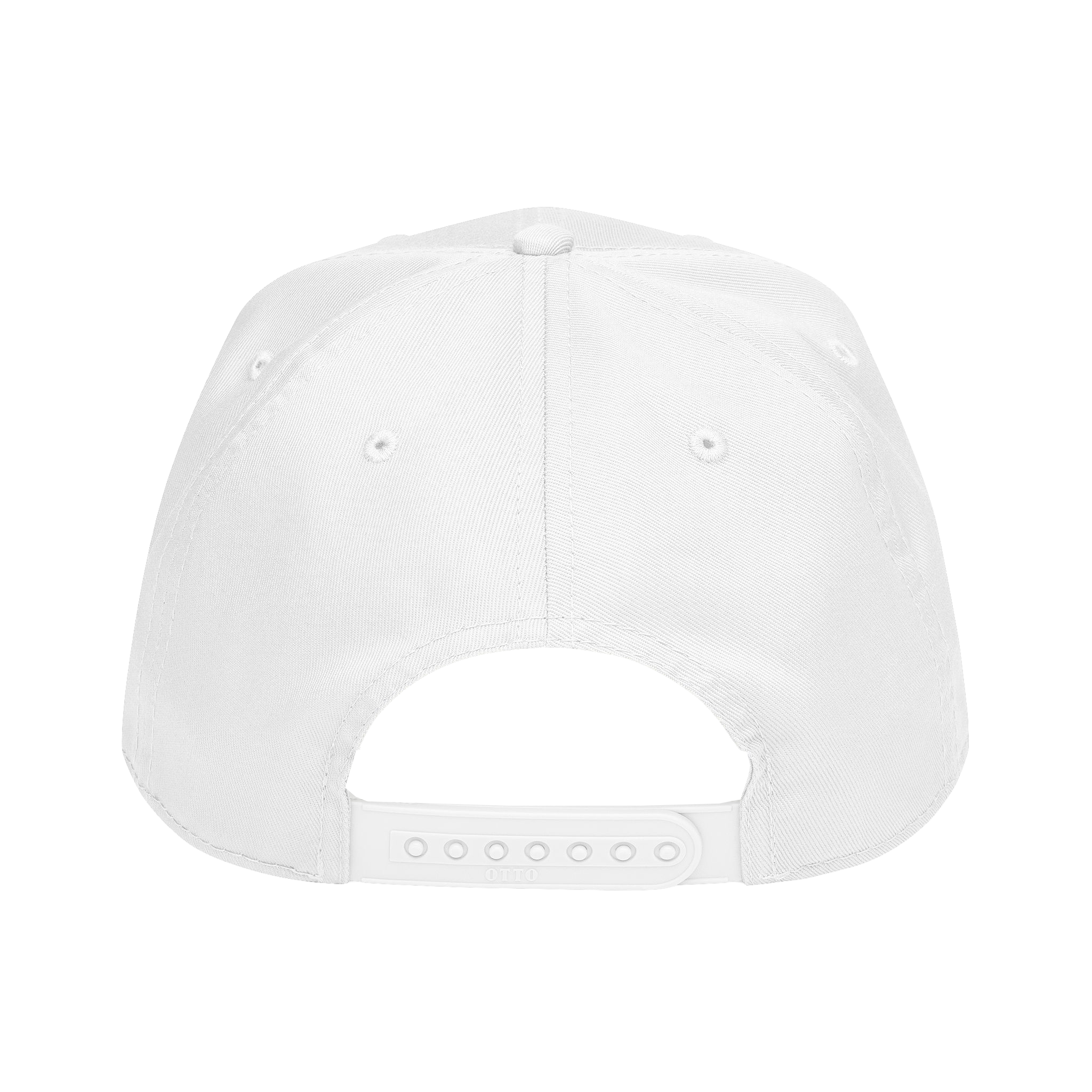 Mid Profile Baseball Cap Peace White