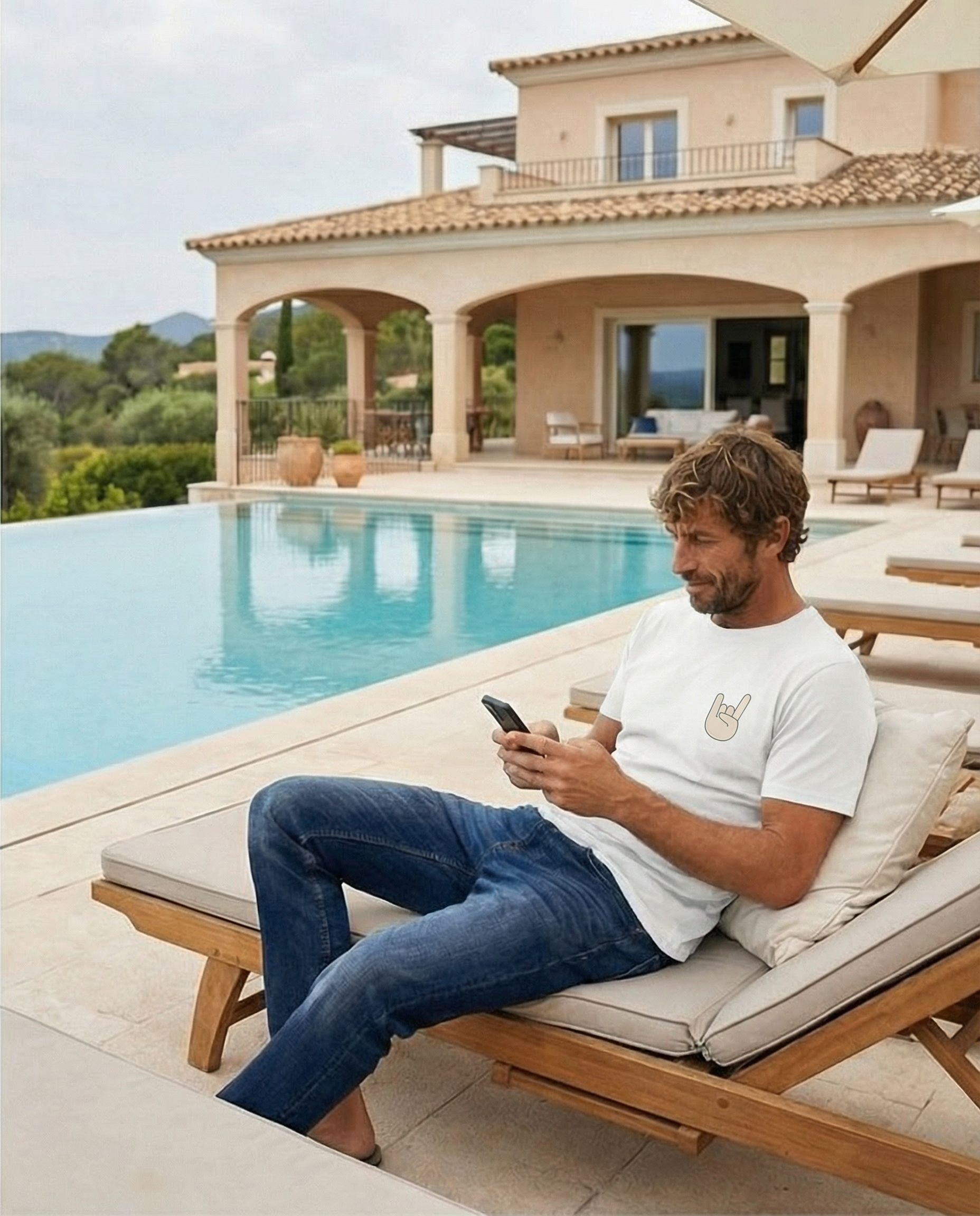 EM-JI T-SHIRT ROCK & ROLL WHITE