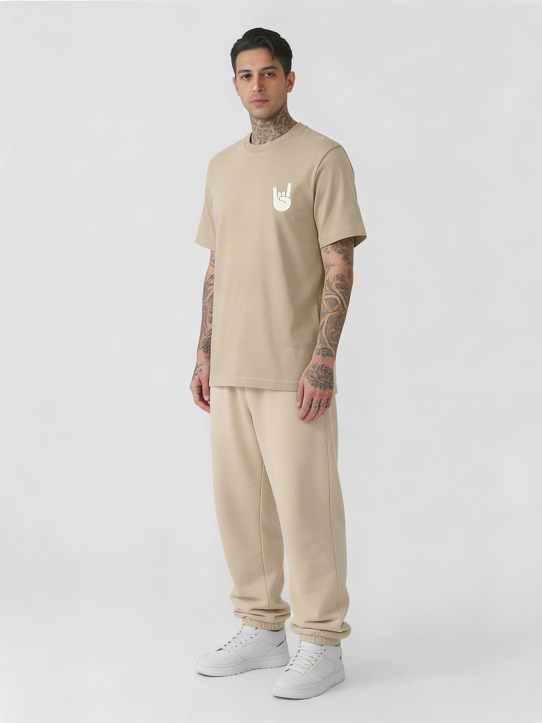 EM-JI T-SHIRT ROCK & ROLL SAND