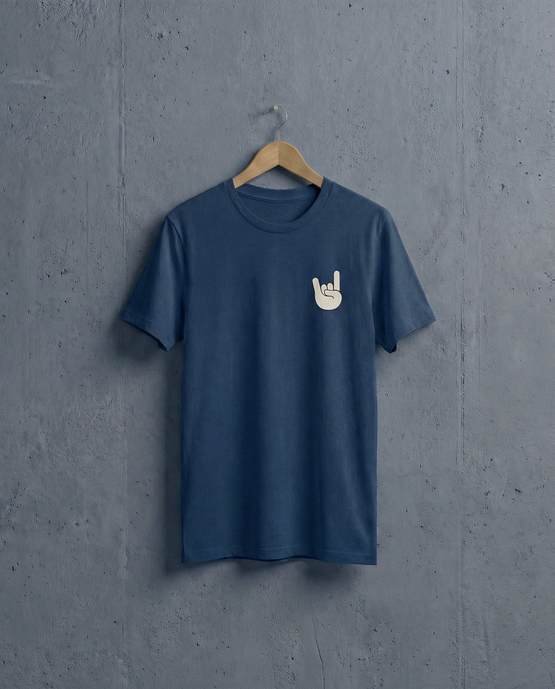 EM-JI T-SHIRT ROCK & ROLL NAVY