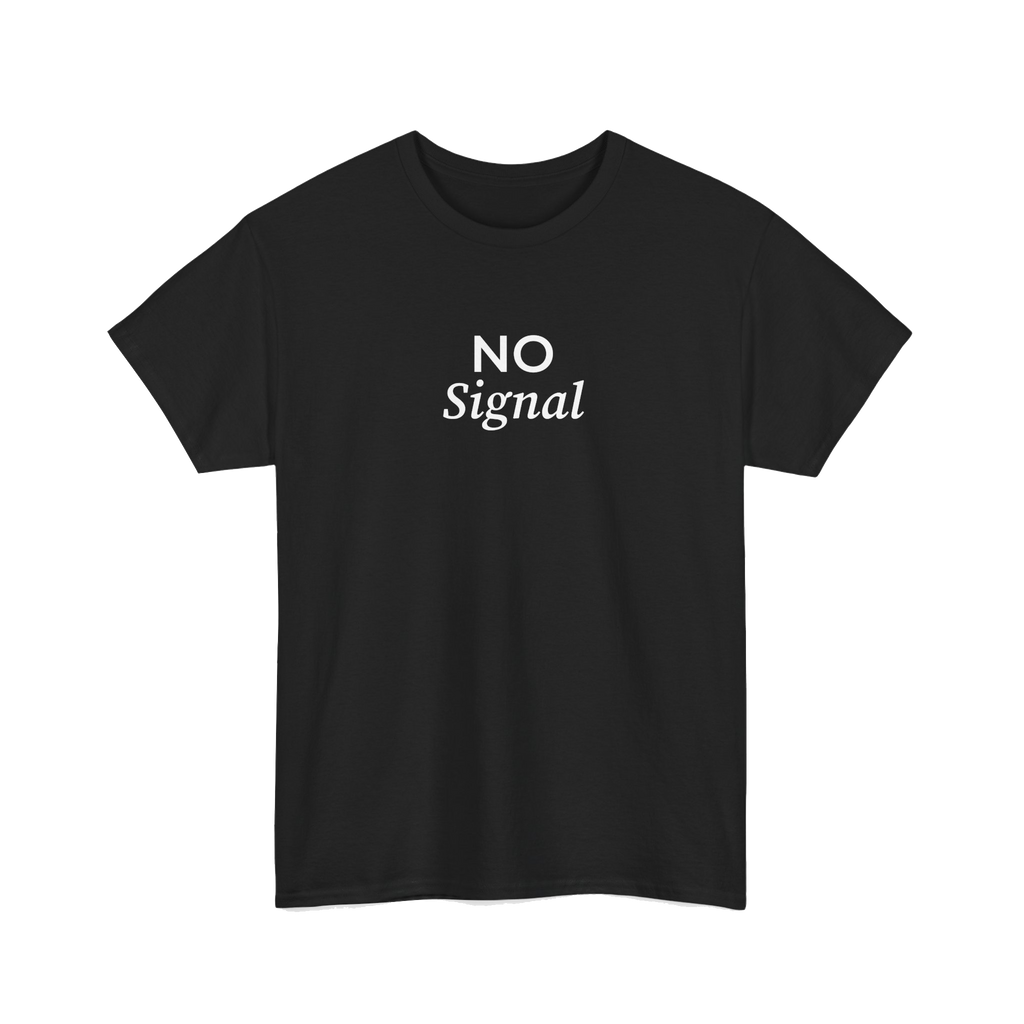 T-SHIRT NO SIGNAL BLACK