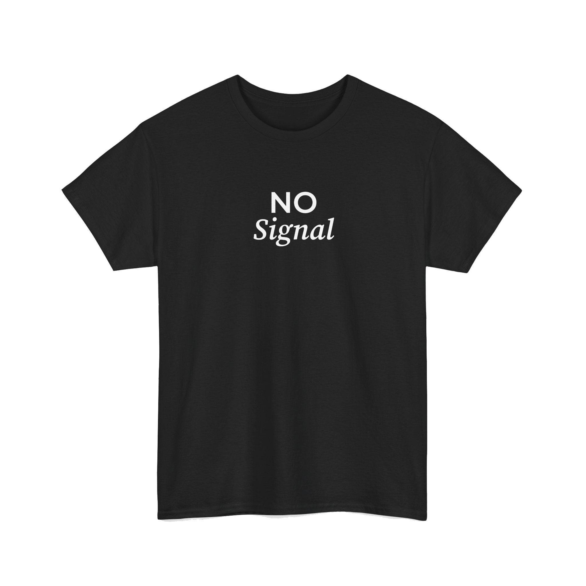 T-SHIRT NO SIGNAL BLACK