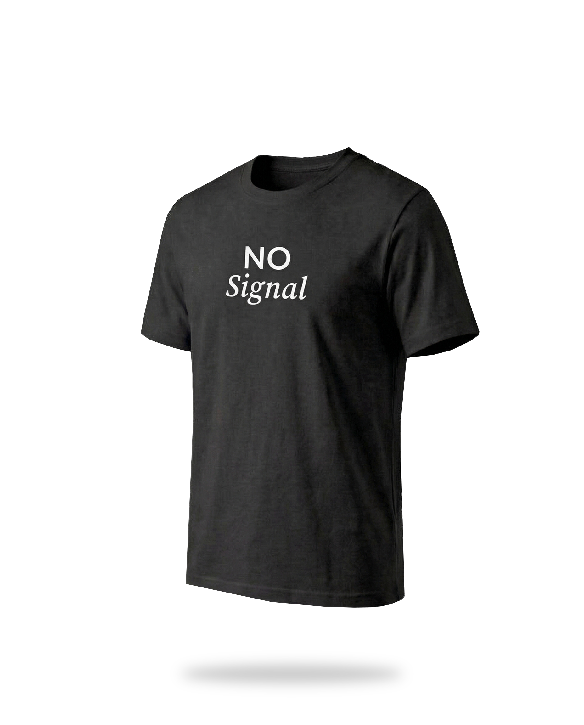 T-SHIRT NO SIGNAL BLACK