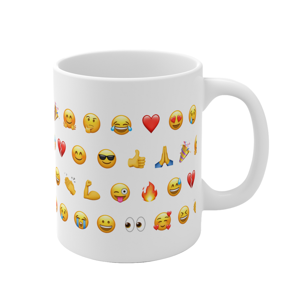 Emoji Pattern Ceramic Mug