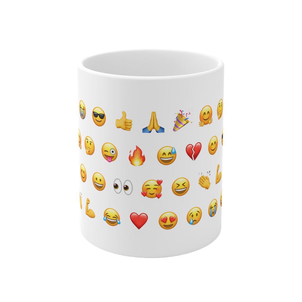Emoji Pattern Ceramic Mug