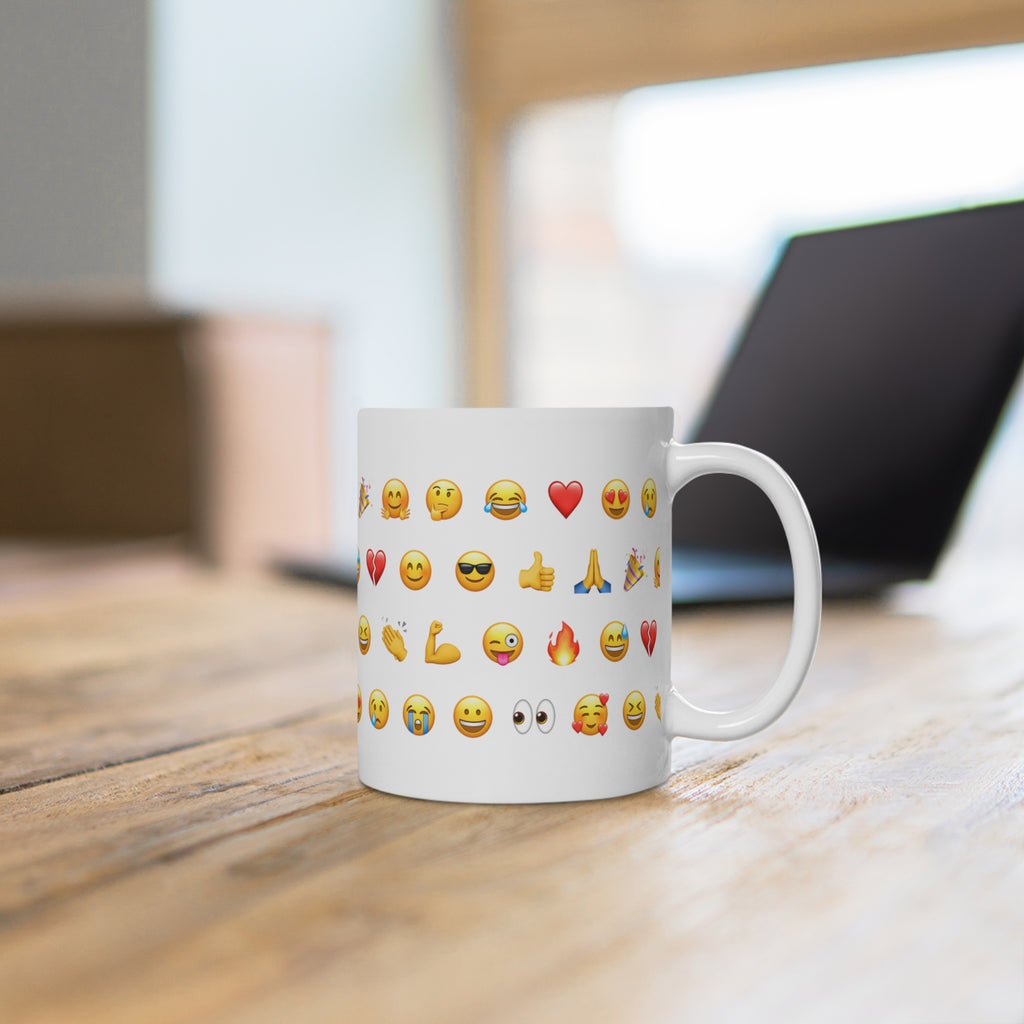 Emoji Pattern Ceramic Mug