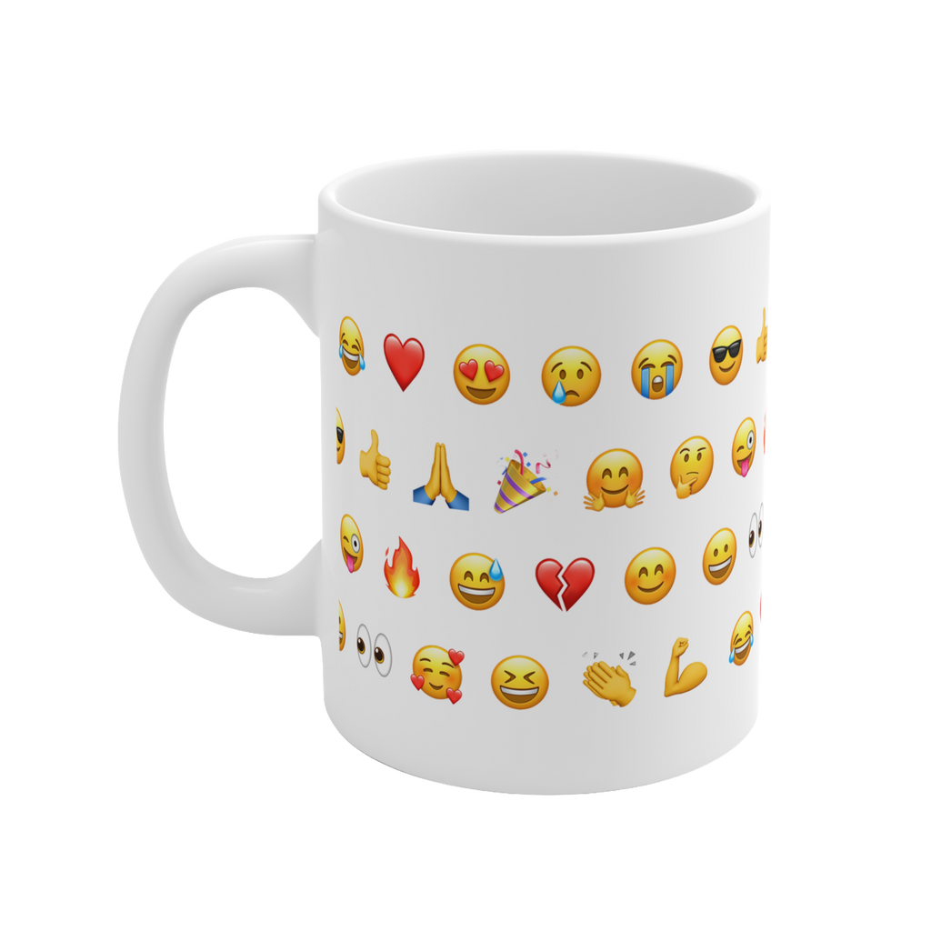 Emoji Pattern Ceramic Mug